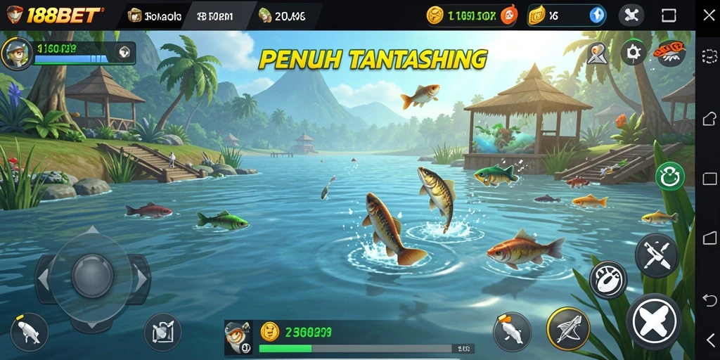 Tampilan screenshot utama permainan memancing di 188BET.