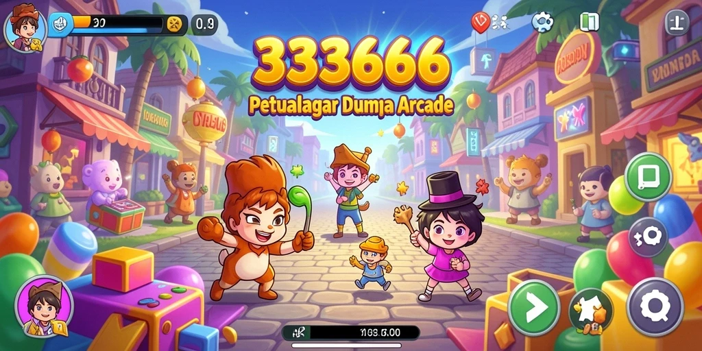 Screenshot dari gameplay seru 333666 dengan berbagai level menantang.