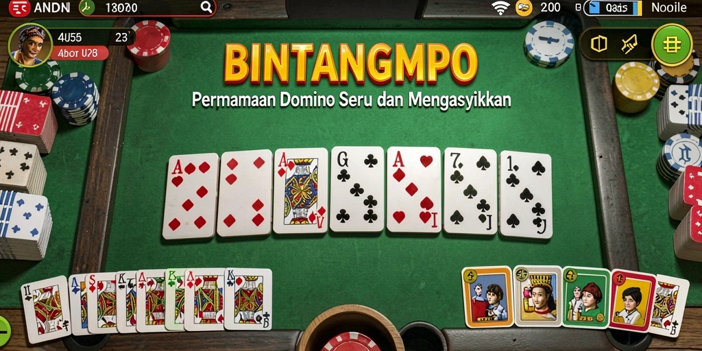 Screenshot gameplay menampilkan serunya permainan Domino.