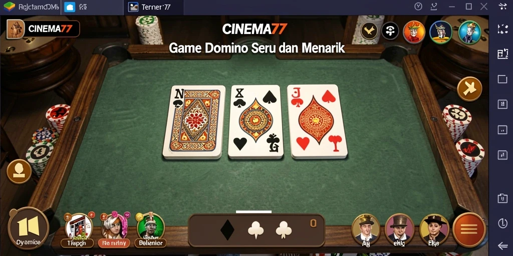 Gameplay menarik dari CINEMA77 yang menunjukkan aksi permainan Domino.