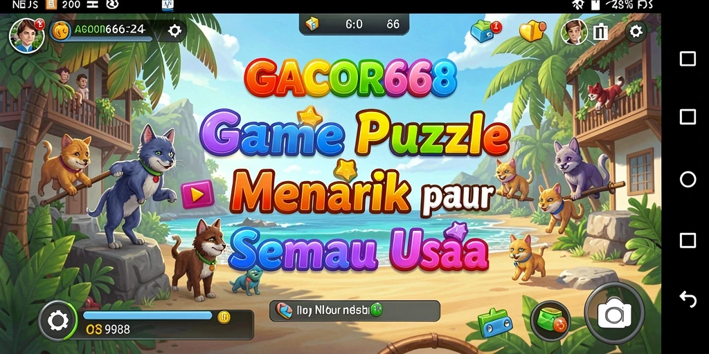 Tampilan gameplay menantang dari GACOR668 dengan berbagai puzzle.