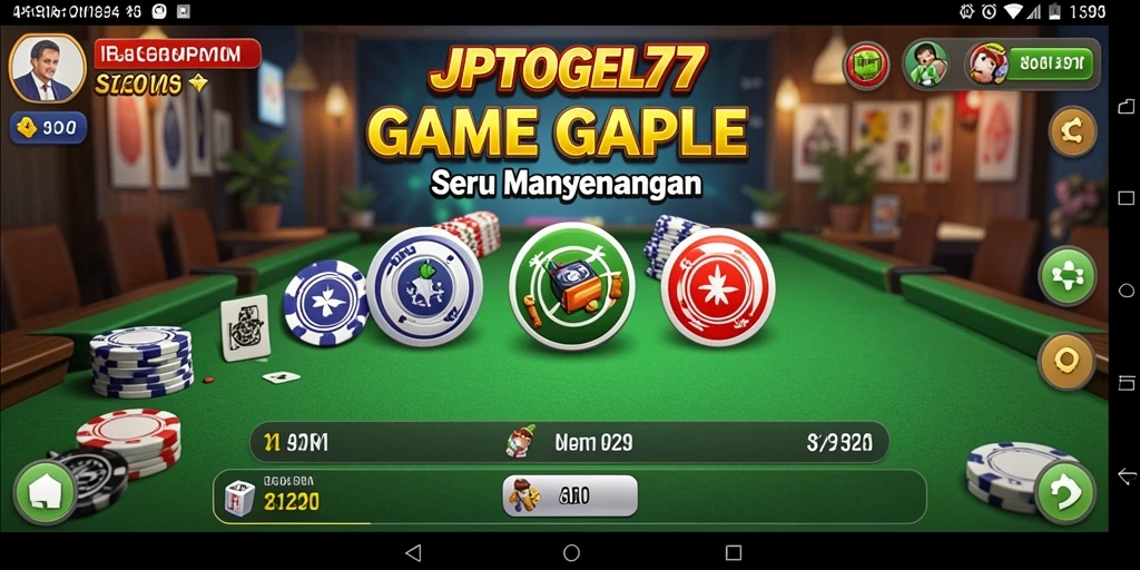 Tampilan seru dan menarik dari permainan Gaple di JPTOGEL77.