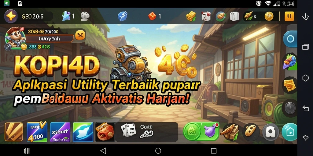 Tampilan antarmuka KOPI4D yang sederhana dan intuitif.