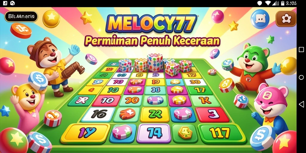 Screenshot gameplay Bingonya yang penuh warna dan menarik.