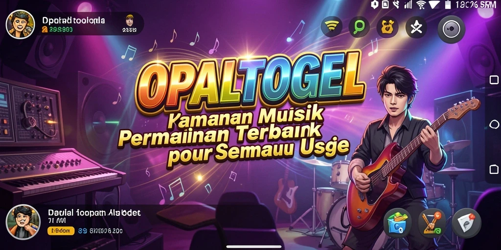 Tangkapan layar utama OPALTOGEL dengan antarmuka permainan musik yang menarik.