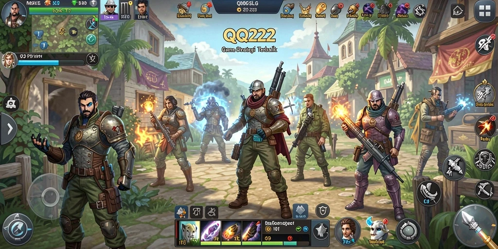 Tampilan gameplay menarik dari QQ222 dalam aksi strategi.