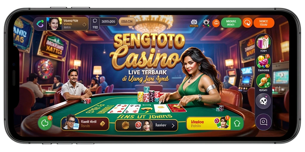 Tampilan gameplay SENGTOTO yang mendebarkan di Live Casino.