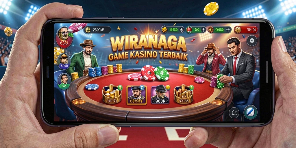 Tampilan menarik gameplay Kasino di WIRANAGA dengan berbagai permainan seru.
